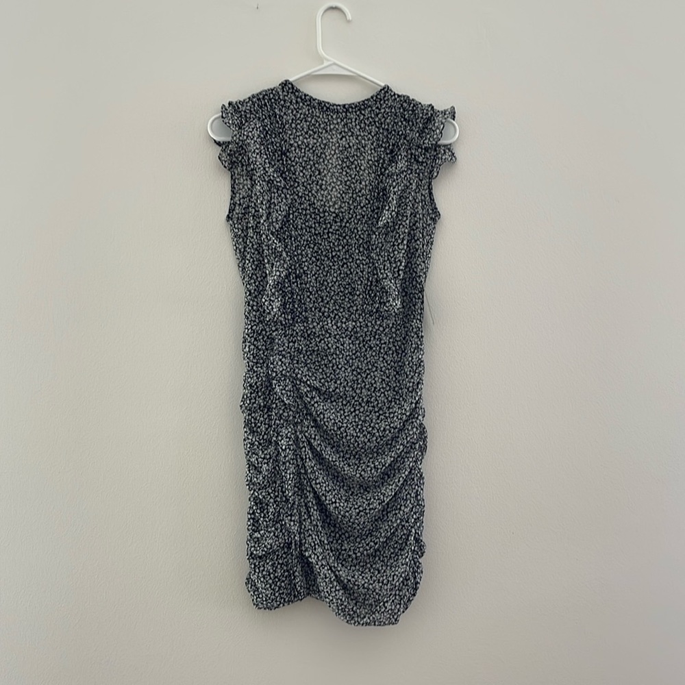 Black and White Ruffle Dress